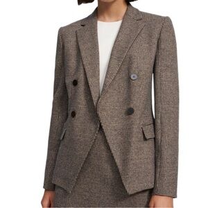 Theory Wool Blend Double-Breasted Blazer